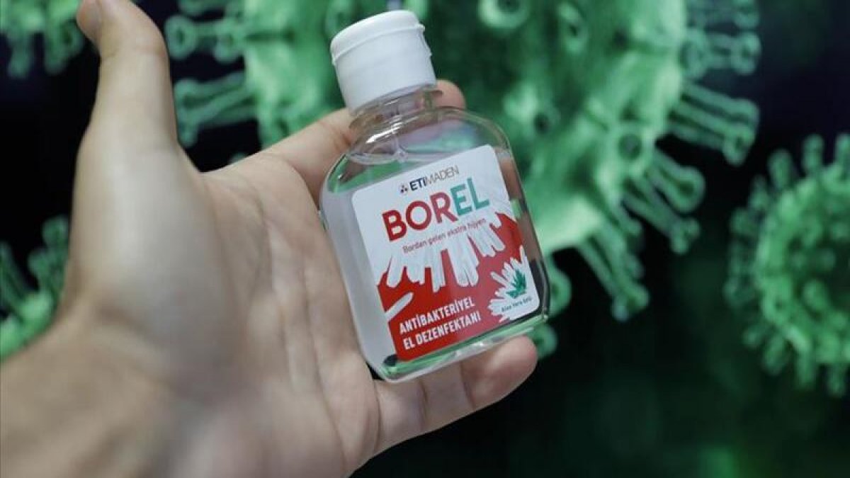 Yerli dezenfektan 'BOREL' yarın satışa çıkıyor