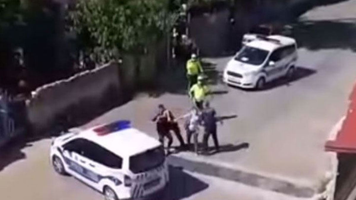 Tekirdağ'da polis, evlerinin önünde oturan vatandaşlara sert müdahalede bulundu