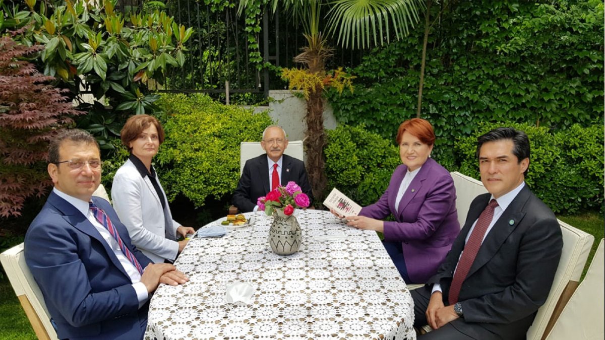 Kılıçdaroğlu, Kaftancıoğlu ve İmamoğlu'ndan Akşener'e bayram ziyareti