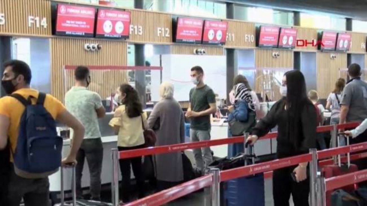 2 ayın ardından İstanbul Havalimanı'nda yurt dışı uçuşları başladı