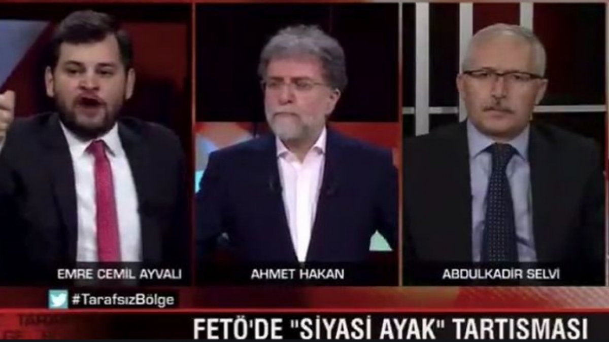 Ahmet Hakan, AKP-FETÖ ilişkisini canlı yayında itiraf eden Ayvalı’yı savundu