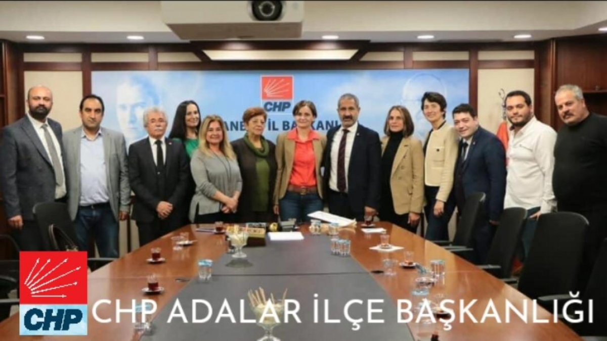 CHP Adalar İlçe Başkanlığı'ndan Kaftancıoğlu'na destek