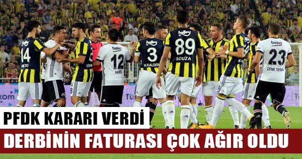 PFDK Fenerbahçe-Beşiktaş derbisi ile ilgili kararı verdi