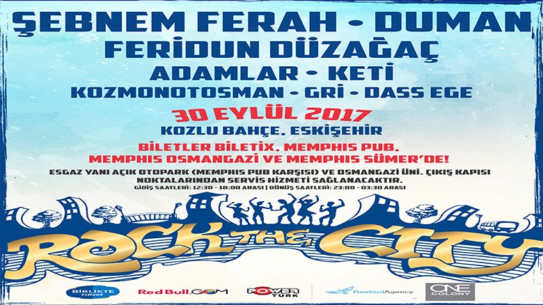 Eskişehir’in en yeni festivali Rock the City