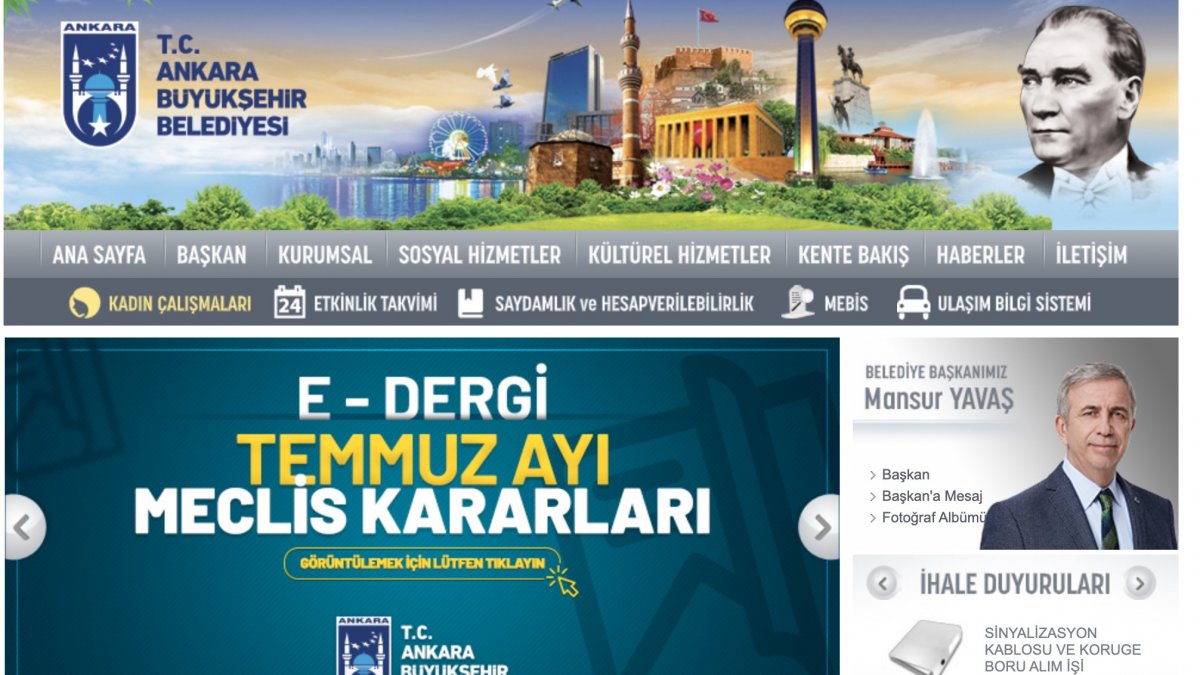Ankara'da Belediye Meclis kararları artık online