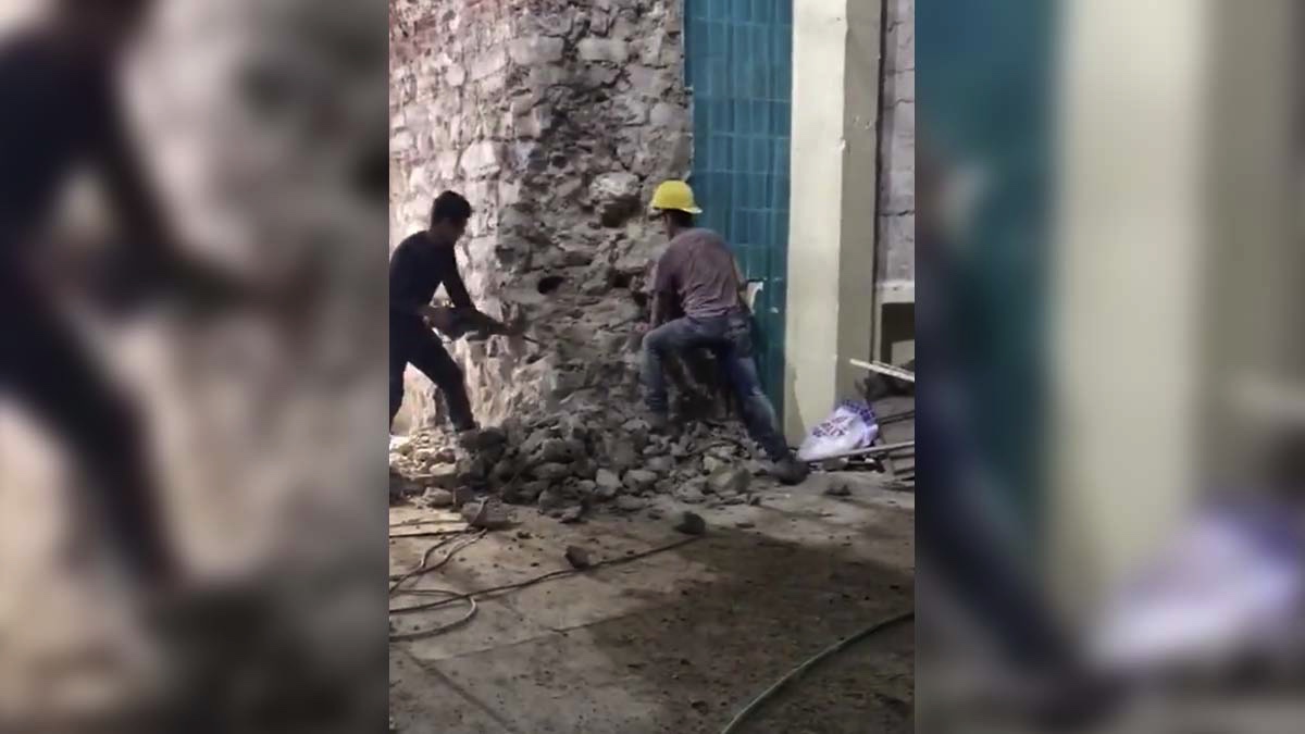 Galata Kulesi'nde 'restorasyon' skandalı - VİDEO