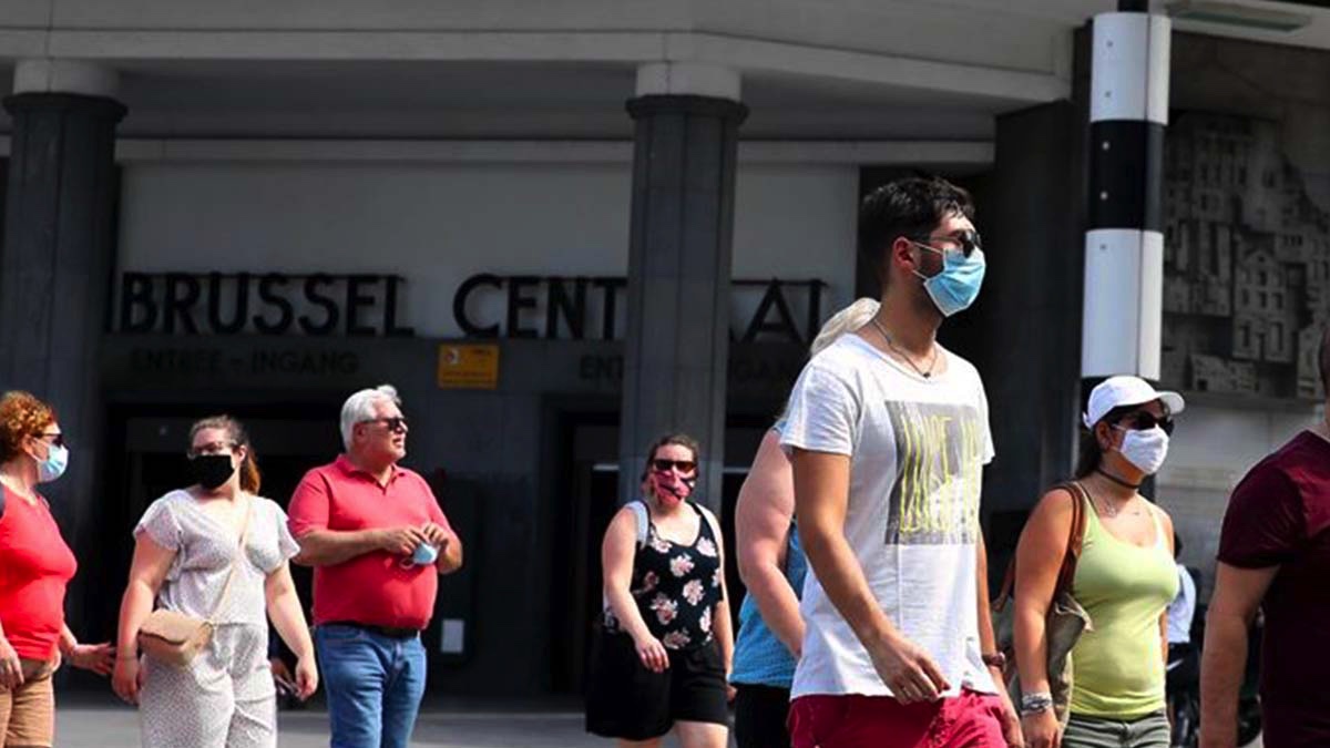 Brüksel'de maske takmak zorunlu oldu