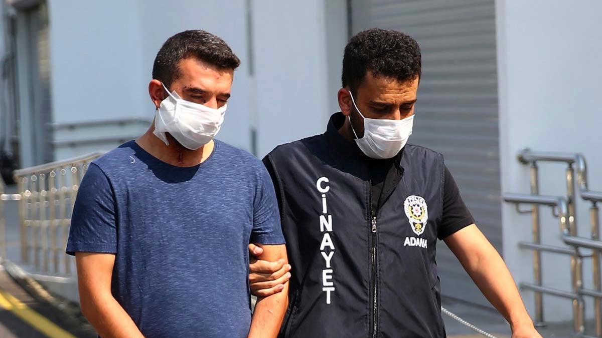 Şiddet gören kadın kaçmak için atladı, A.E isimli erkek serbest