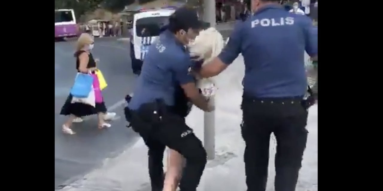 Kadıköy’de bir kadın darp edilerek gözaltına alındı