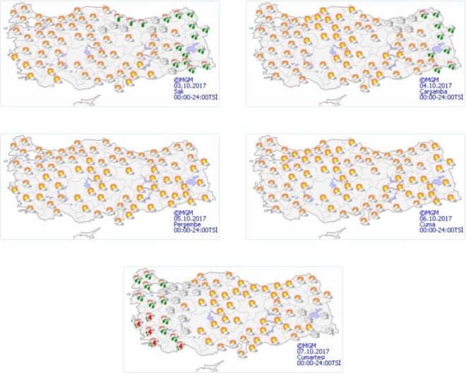 Yağışlar ne zaman gidiyor? 3 Ekim hava durumu