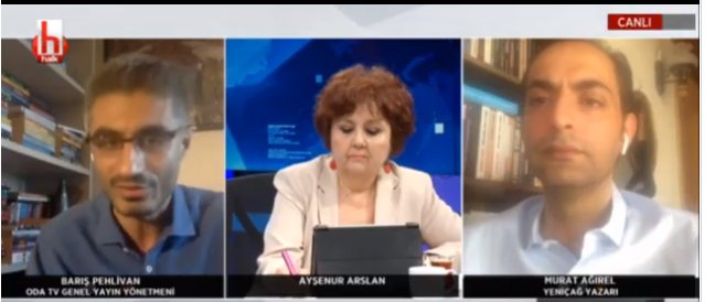 Barış Pehivan ve Murat Ağırel tahliye edildikten sonra Halk TV'de