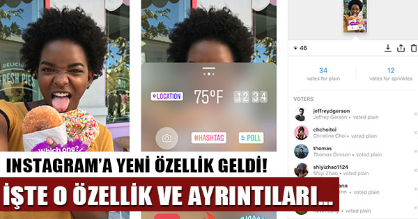 Instagram yeni güncellemesiyle anket özelliğine kavuştu