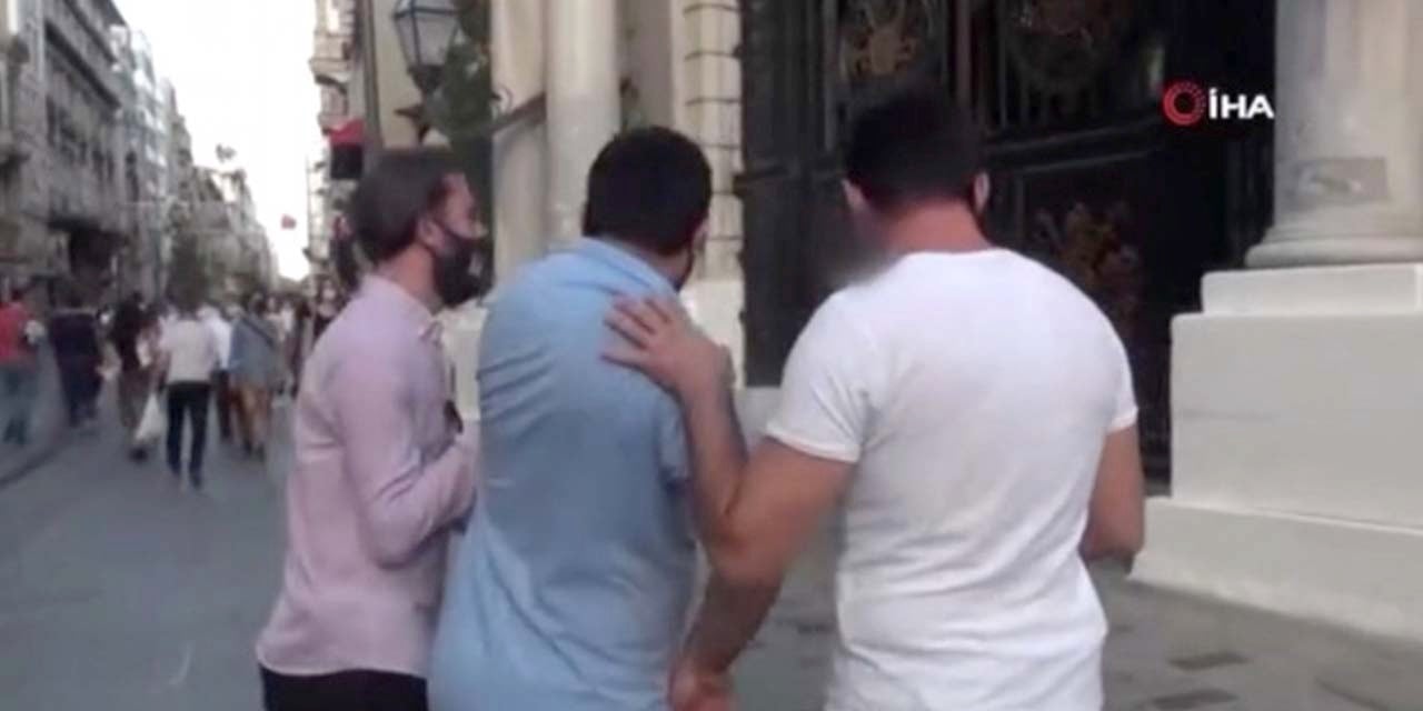 Taksim'de bir kadını takip eden erkek yakalandı