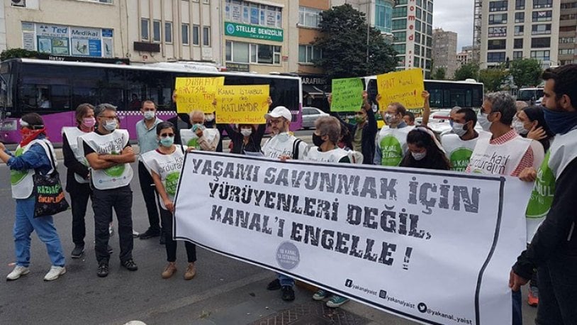 Kanal İstanbul'a karşı yapılmak istenen yürüyüş polis tarafından engellendi