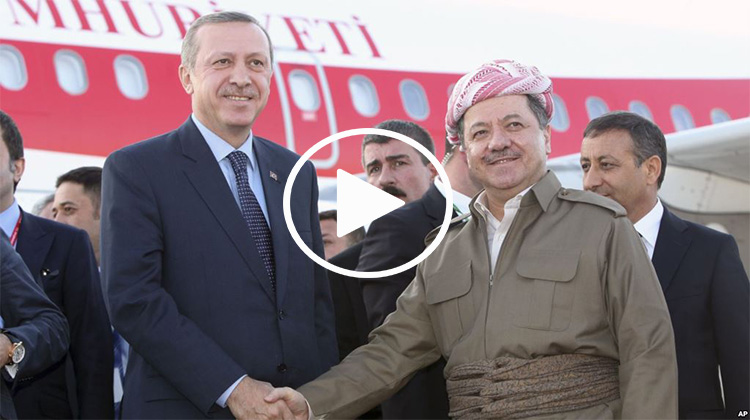 Erdoğan ve Barzani'nin beraber türkü söylediği görüntüler ortaya çıktı!