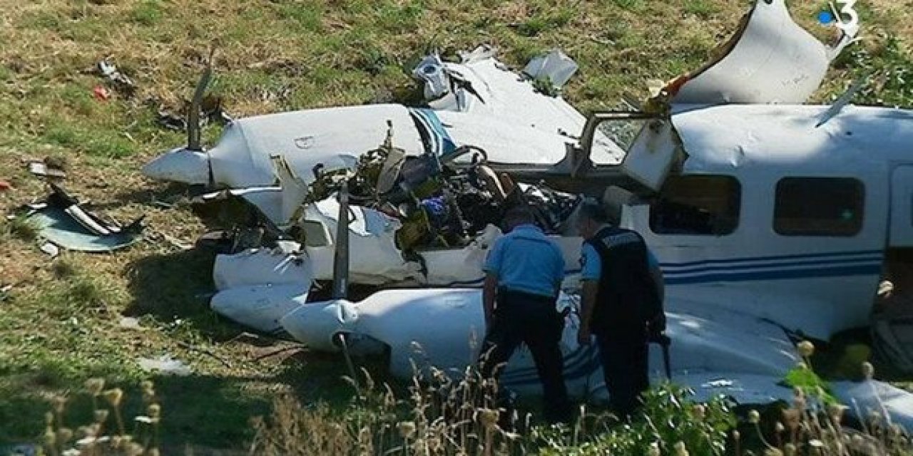 Fransa'da uçak kazası: 5 kişi hayatını kaybetti