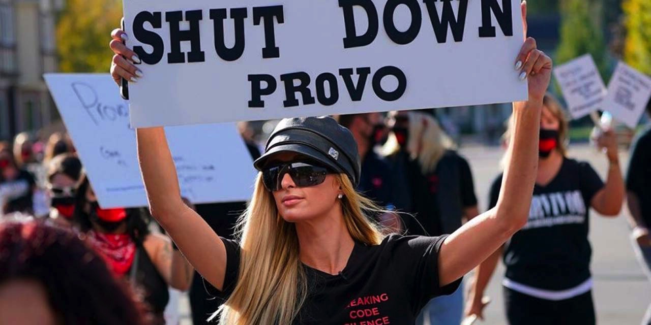 Paris Hilton istismara uğradığı okulda eylem yaptı