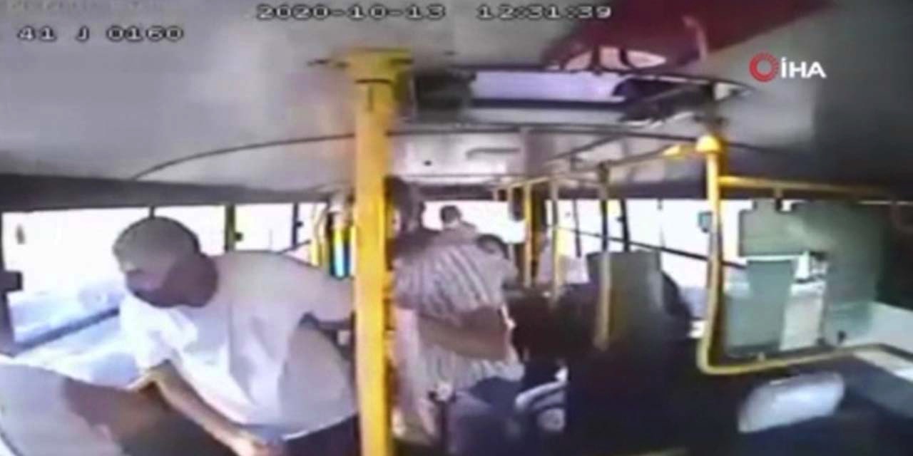 Halk otobüsünde korkunç kaza