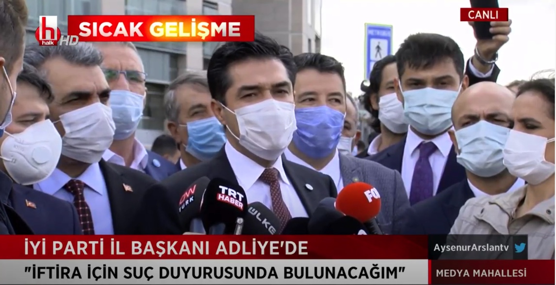İYİ Parti İstanbul İl Başkanı Buğra Kavuncu: İftiracılar televizyon kanallarında ve bizler adalet kapılarındayız