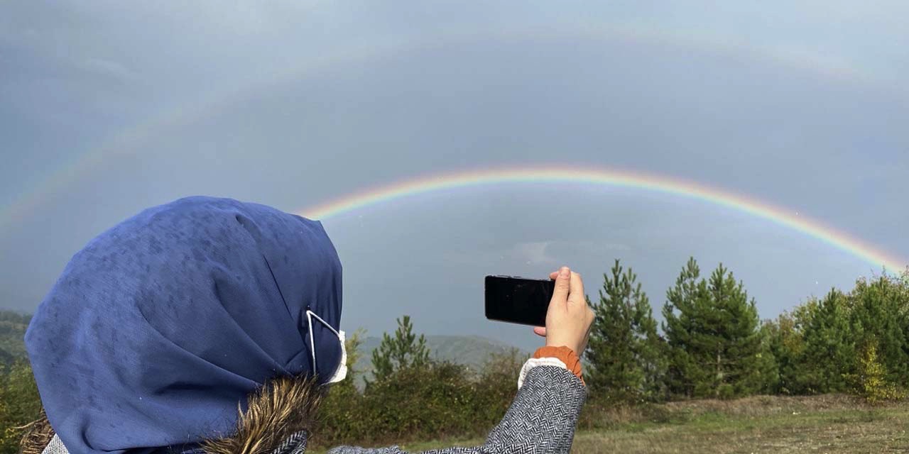 Çifte gökkuşağı oluştu