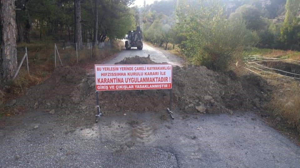 Denizli'de bir mahalleye karantina