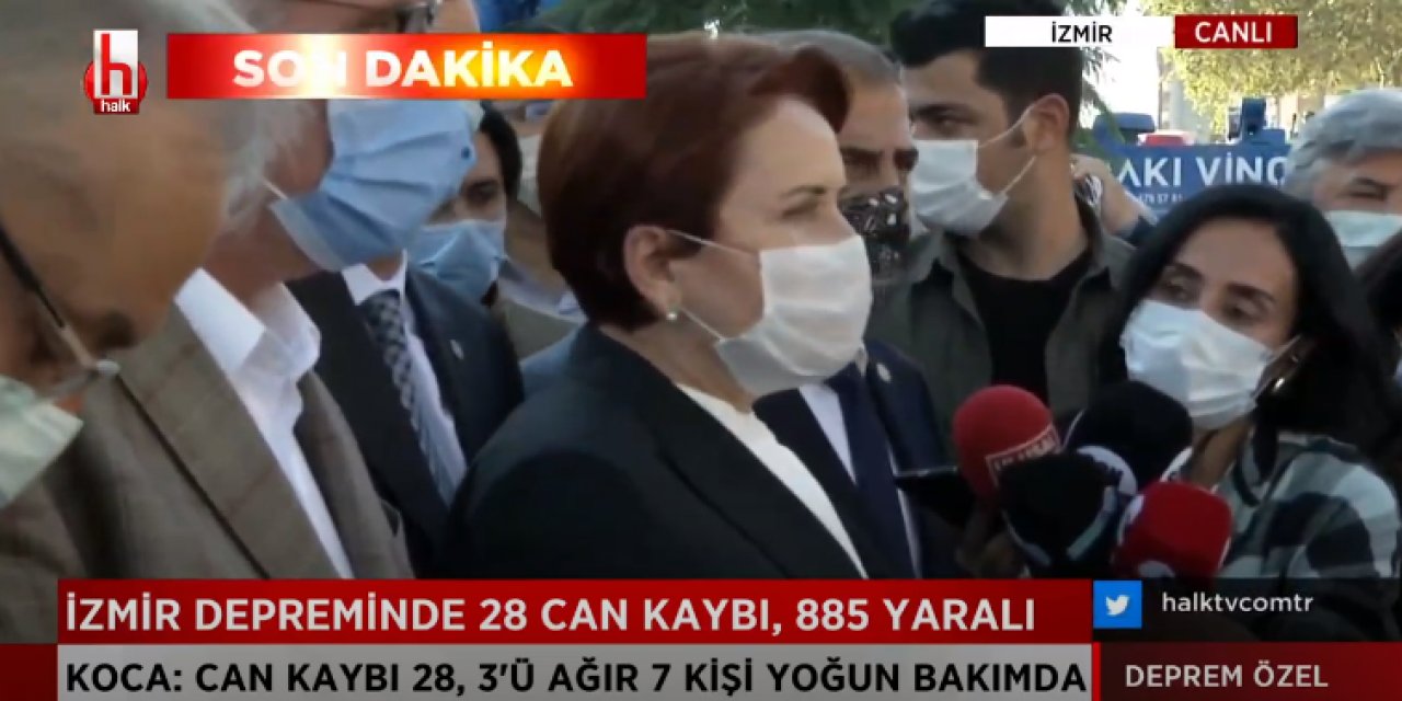 Akşener deprem bölgesinde: Eksiklikler daha sonra değerlendirilir