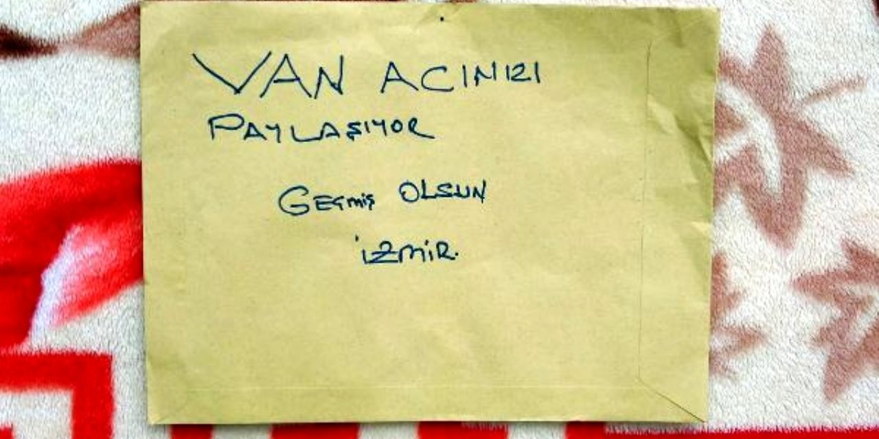 Van depremzedesi kendisine gelen battaniyeyi İzmir'e gönderdi