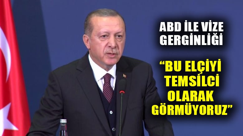 Erdoğan: Vize gerginliğinin faili ABD'nin ta kendisidir