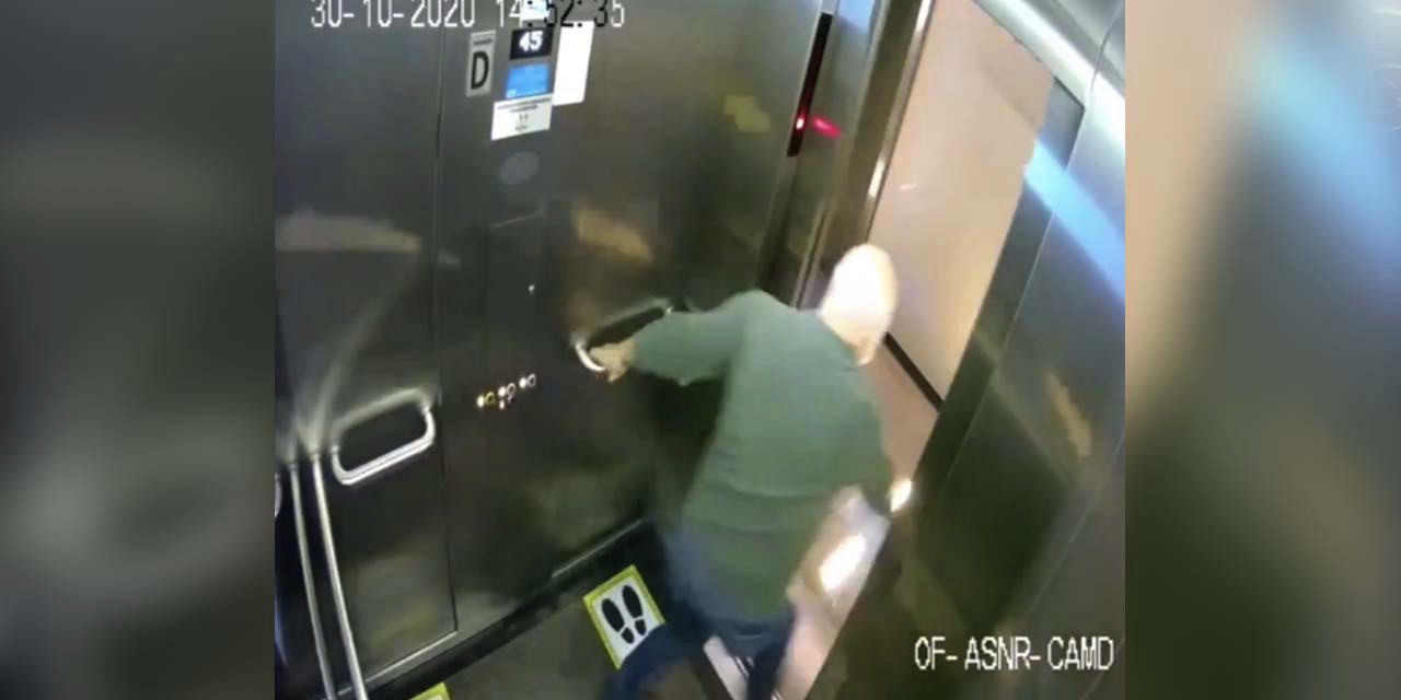 Depreme 48 katlı gökdelenin asansöründe yakalandı - VİDEO