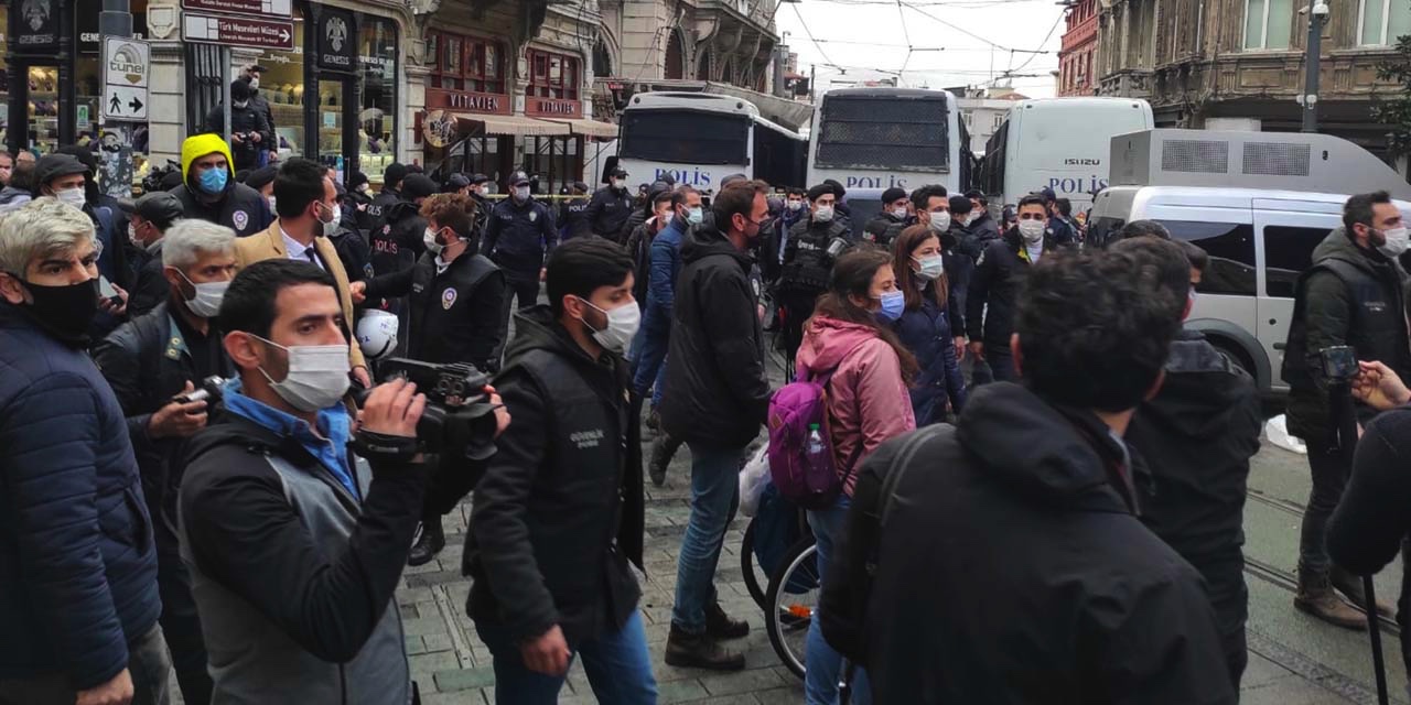 HDP'nin protestosuna müdahale: Çok sayıda gözaltı