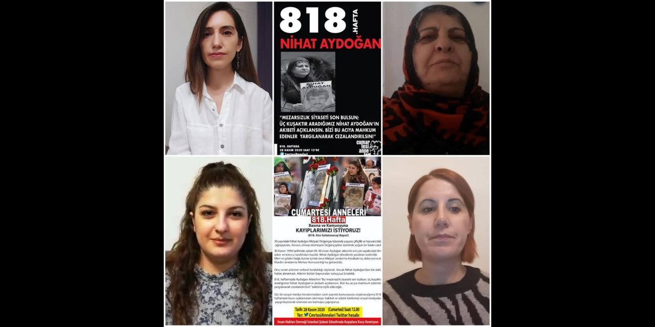Cumartesi Anneleri Nihat Aydoğan için adalet istedi