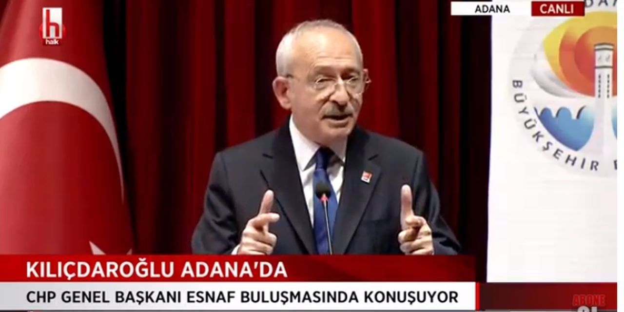 Kılıçdaroğlu Adana’da esnaf buluşmasında konuştu