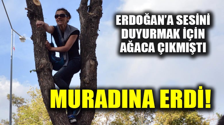 Erzurum'da ağaca çıkarak eşi için sesini Erdoğan'a duyurmaya çalışan Kayacı'nın mutlu günü