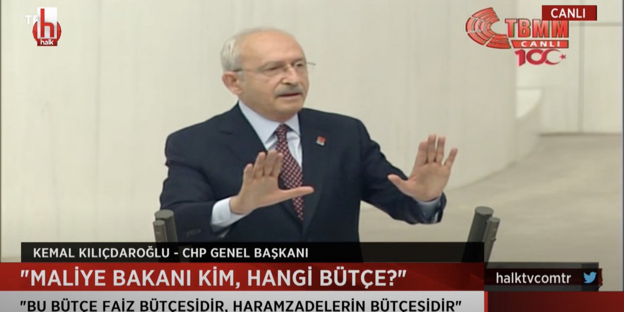 Kılıçdaroğlu: Bu bütçe haramzadelerin bütçesidir