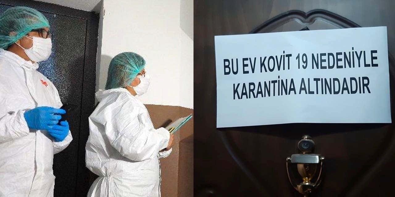 Koronavirüs hastası olan evlere uyarı notu