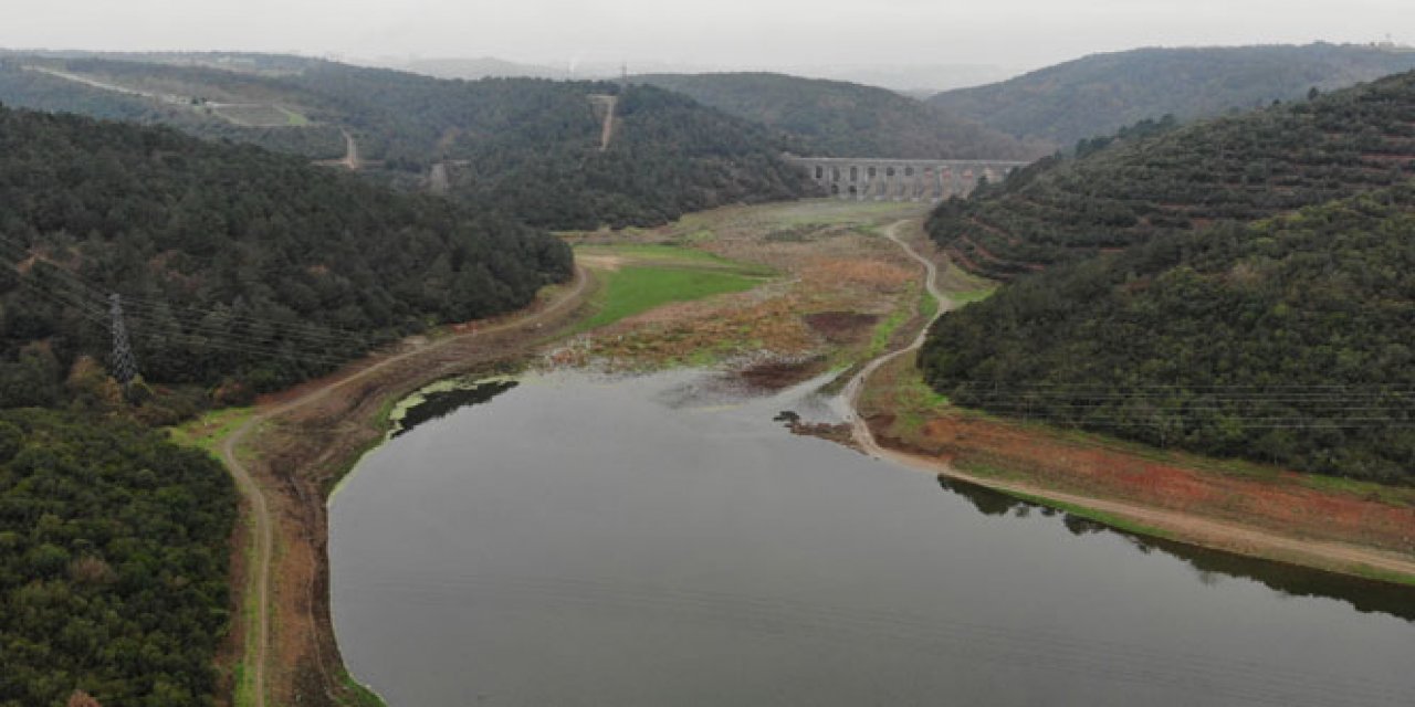 Alibeyköy Barajı'nın son hali korkuttu
