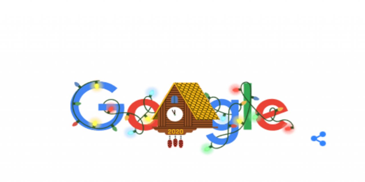 Google'dan kafa karıştıran yılbaşı Doodle'ı: 202 yılbaşı nedir?