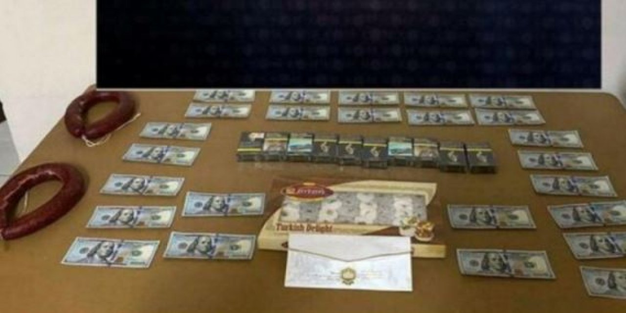Rüşvete suçüstü: 2 bin 500 dolar, iki kangal sucuk, 10 paket sigara, 1 kutu lokum