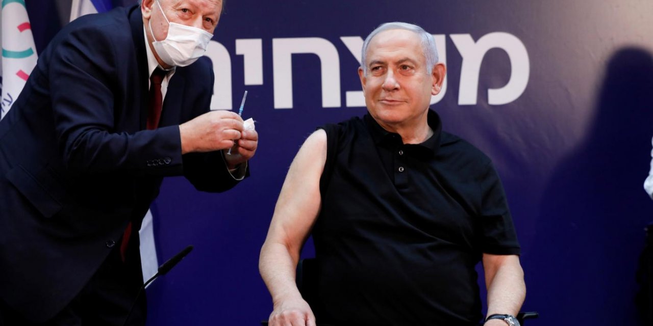 Netanyahu ikinci doz aşı uygulamasını yaptırdı