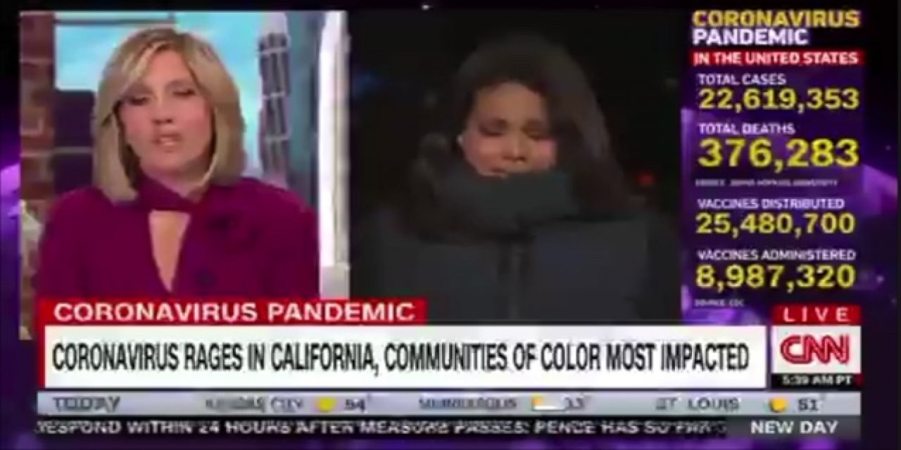 CNN muhabiri gözyaşlarını tutamadı