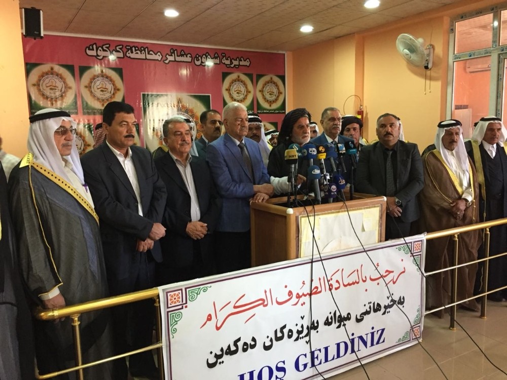 Türkmen, Arap ve Kürt aşiret liderleri Kerkük'te birlik için toplandı