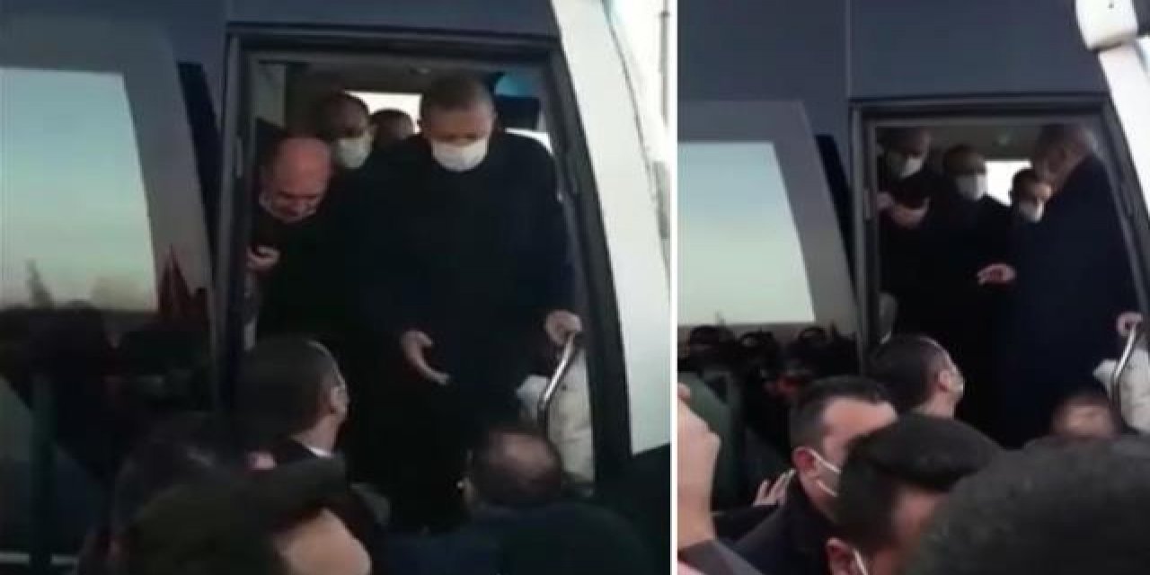 Erdoğan'ın önünü kesip şikayet ettiler