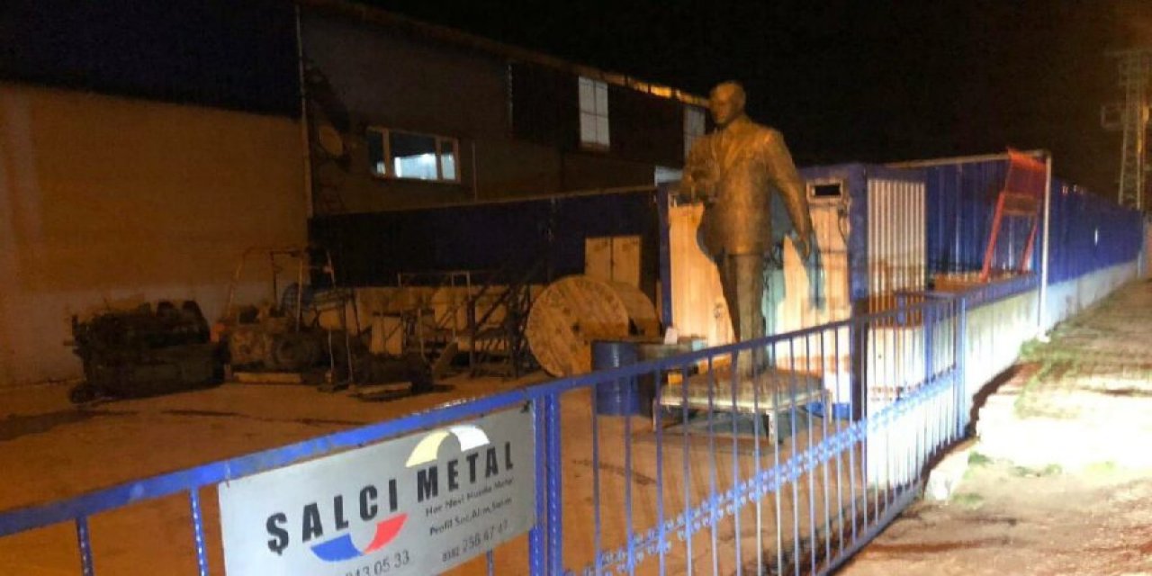 "Atatürk heykelini hurda diye sattılar" iddiası