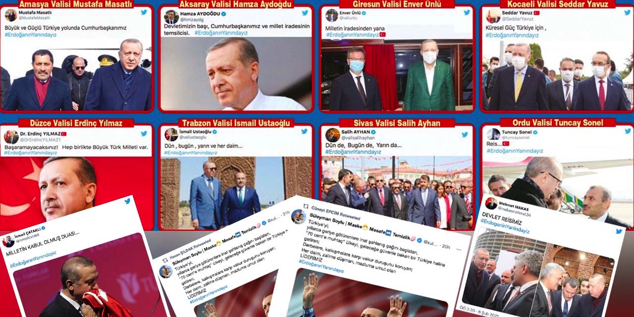 Devletin 12 valisinden AKP'nin kampanyasına destek