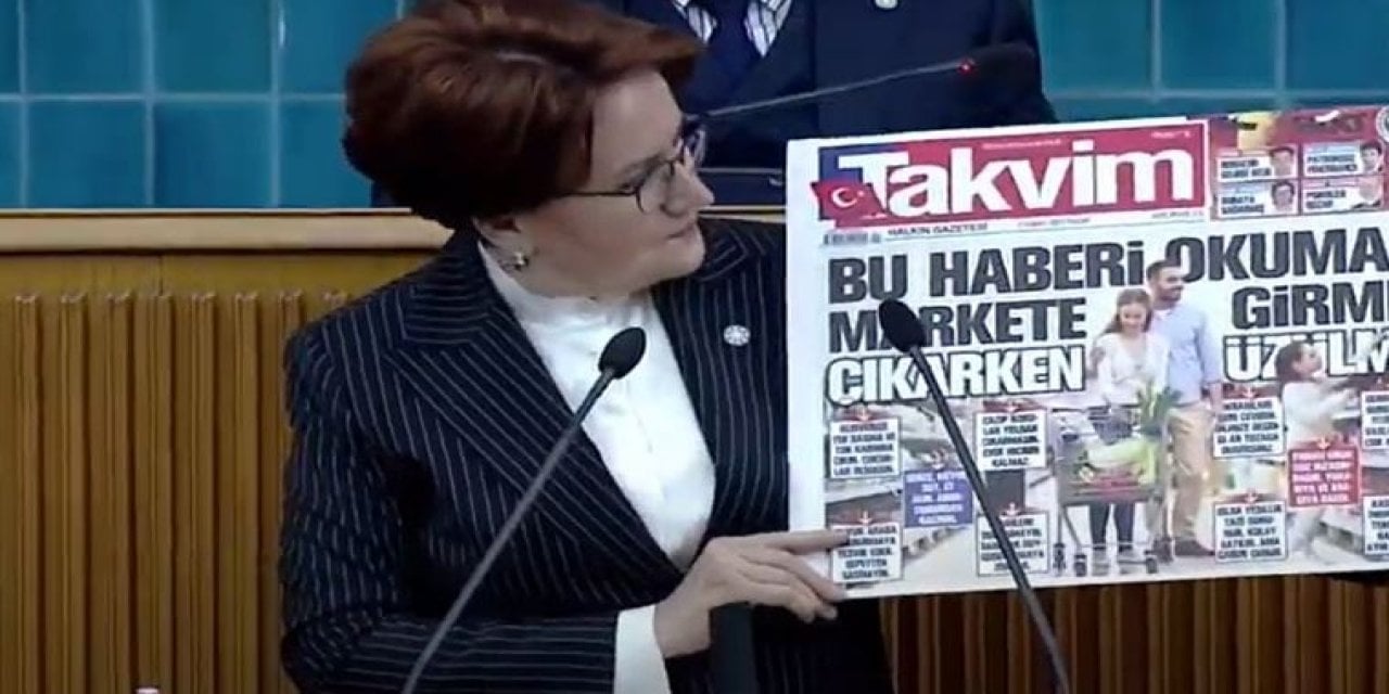 Akşener'den Erdoğan'a 'manşet' göndermesi: Damadının kardeşi, elinin altındaki gazeteler üzerinden kuyunu mu kazıyor bilemem