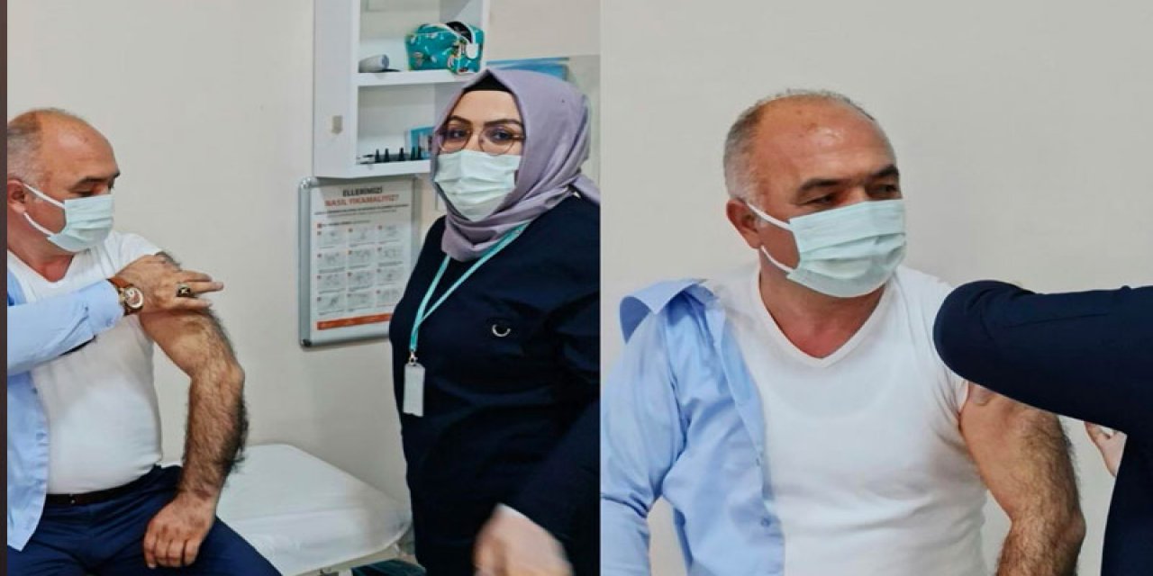 Sırası gelmeden aşı olan AKP'li başkan: Halkımızı sırasıyla aşı olmaya davet ediyorum