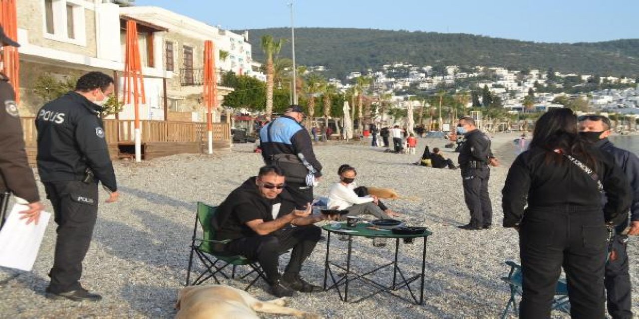 Bodrum'da, sahillerde piknik yapmak, oturmak yasaklandı