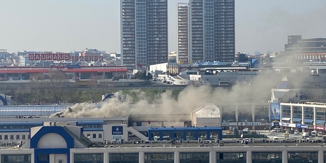 Bayrampaşa otogarda yangın paniği!