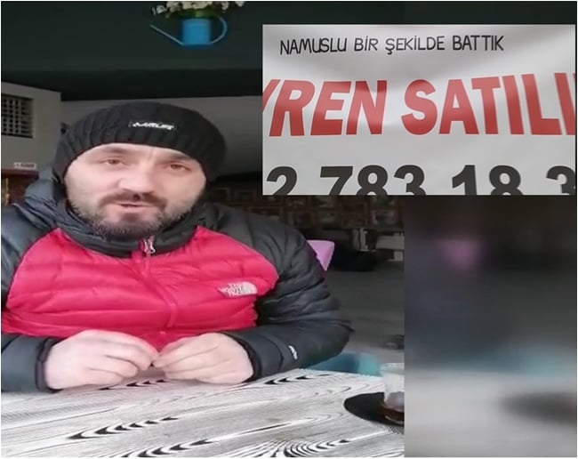 Trabzon'da “Namuslu bir şekilde battık” pankartı açan esnaf: Lebaleb batırdınız bizi