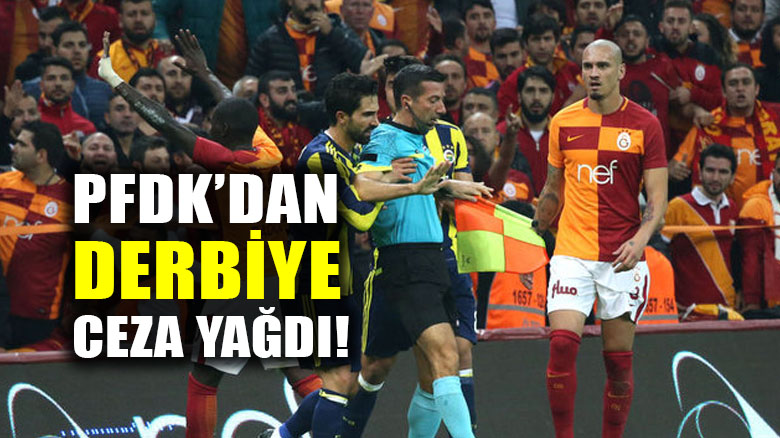 Galatasaray-Fenerbahçe derbisine ceza yağdı!